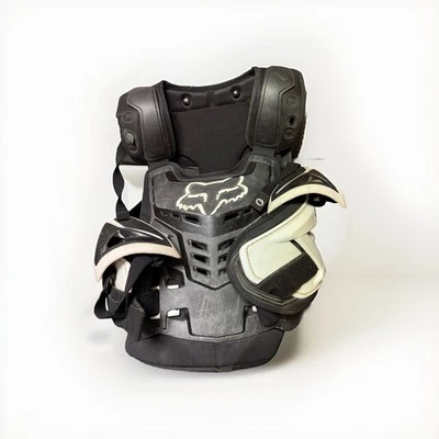 Chaleco Fox Racing Raptor para hombre usado, certificado CE, negro/blanco, L/XL LEER POR FAVOR Foto 1 de 4