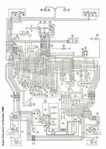 Schema cablaggio Mk1 Ford Escort Super Pre (prima) ottobre 1969 A3 - Foto 1 di 3