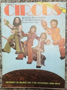 CIRCUS MAGAZINE OCTOBER 1969 WILD WOODSTOCK ISSUE BEATLES SPLIT NEAR HAIR SCENES - Picture 1 of 2