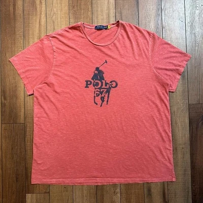 Polo Ralph Lauren Big & Tall Red Big Pony T Shirt Men's Size 3XB - Image 1 of 4
