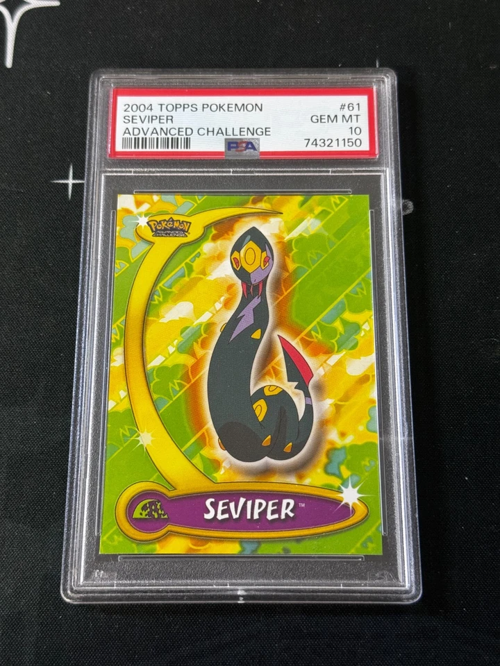 PSA 10 Mint 2004 Topps Pokemon Advanced Challenge Seviper Card - Image 1 of 2