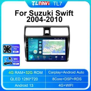 Car Radio For Suzuki Swift 2004-2010 Stereo GPS CarPlay Multimedia Player Screen - Picture 1 of 32