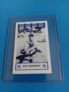 Marv Throneberry The Wiz Yankees Of The 50's - New York Baseball Card SGA AT&T - Picture 1 of 2
