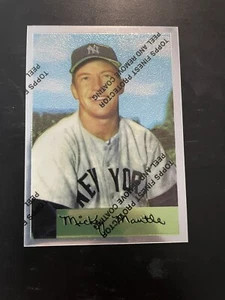 MICKEY MANTLE 1996 Topps Finest Chrome Commemorative Reprint #4 / 54 W/ Coating - Picture 1 of 3