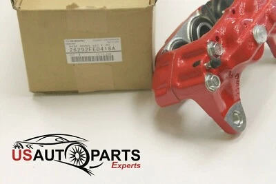 Pinza de freno delantera derecha genuina Subaru roja para Impreza WRX STI 2,5 L 2006-2007 Foto 1 de 4