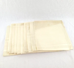 Vintage Sleater Co 17" x 17" 100% Rayon Cream Napkins Set of 10 MCM Style - Picture 1 of 17
