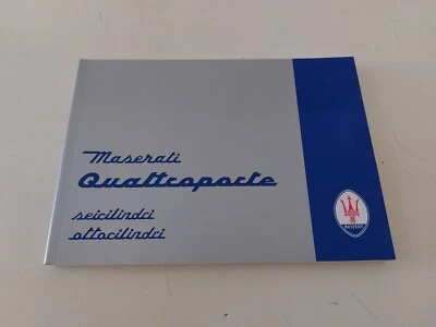 Maserati Quattroporte Seicilindri Ottocilindri Libretto Uso E Manutenzione Nuovo - Immagine 1 di 4
