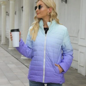 Gradient Clothes Women Winter Warm Coat Parkas Winter Jacket Women Cotton Padded - Imagen 1 de 13