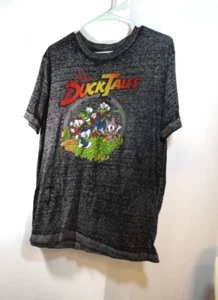 Disney Duck Tales-T-Shirt Uomo, Adulto Grande Grigio Burnout Casual Manica Corta - Foto 1 di 3