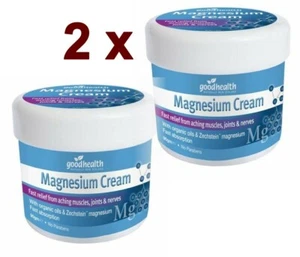 2 x Good Health Magnesium Creme 90g Muskel Schmerzlinderung BIO Öle & Zechstein - Bild 1 von 2