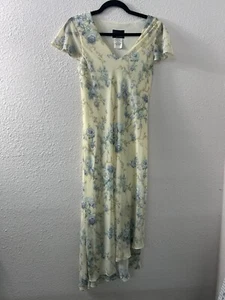 Vintage Positive Attitude Womens Midi Summer Dress Size 10 Petite Modest Cottage - Picture 1 of 8