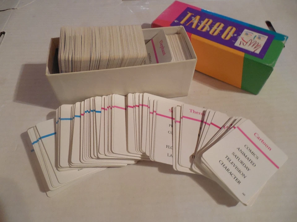 Caja tabú de cartas de juego de repuesto 1989 Foto 1 de 1