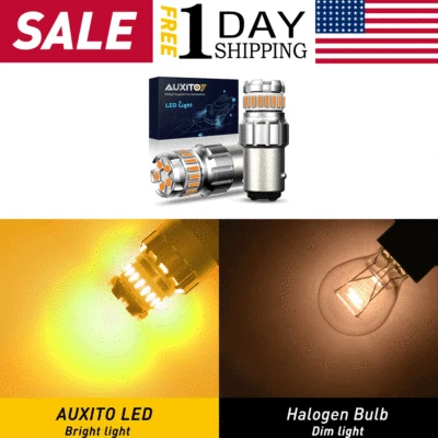 AUXITO 1157 CANBUS Ámbar Amarillo LED Indicador de Señal de Giro Bombillas de Luz de Estacionamiento EG Foto 1 de 4