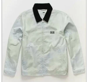 Giacca da lavoro uomo Bleach OBEY cotone biologico sostenibile tie dye nuova taglia MEDIA - Foto 1 di 11