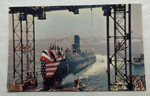 The U.S.S. Seawolf. Postcard (D2) - Picture 1 of 2