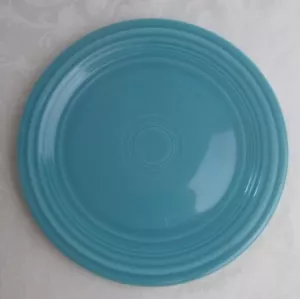 Homer Laughlin older Fiesta original turquoise luncheon plate 9 3/8" - Picture 1 of 3