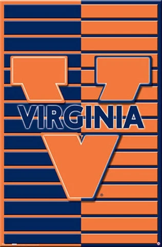 NCAA VIRGINIA CAVALIERS TEAM LOGO POSTER NEW 22x34 FAST FREE SHIPPING Cover