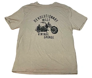 Wrangler Motorcycle Revolutionary Mills Vintage Garage shirt mens large brown - Foto 1 di 8