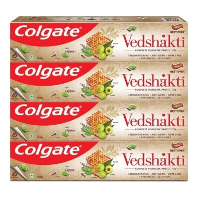 Colgate Swarna Vedshakti 800g (200g x 4, 4er Pack) - Bild 1 von 3