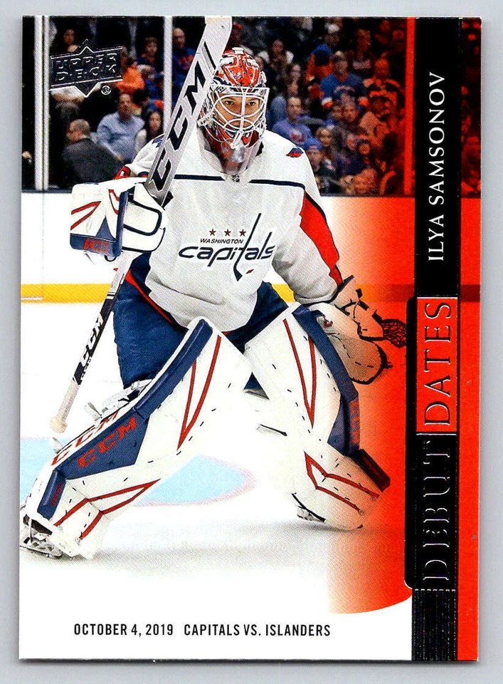 2020-21 Upper Deck Debut Dates #DD16 Ilya Samsonov (ref 214893) - Image 1 of 2