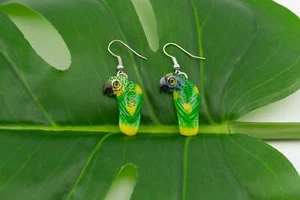 Pendientes Loro Tagua - Imagen 1 de 8