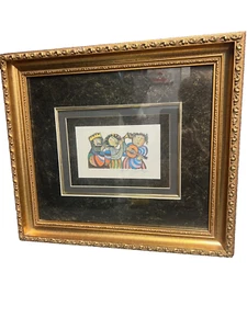 GRACIELA RODO BOULANGER THREE MUSICIANS 1970 pencil lithograph framed signed - Picture 1 of 7