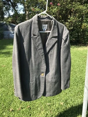 Blazer Leslie Fay, Talla 14, Gris, Mujer, Manga Larga Foto 1 de 4