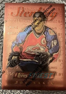 95/96 Topps Finest “Sterling” #15 Joe Sakic Excellent Condition  - Picture 1 of 2