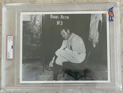 BABE RUTH ORIGINAL TYPE IV PHOTO CIRCA 1947 BABE RUTH DAY APRIL 27, 1947 PSA 80s - Image 1 of 4