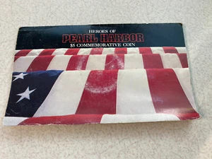 Heroes Of Pearl Harbor $5 Commemorative Coin ~ Sealed $5 Coin ~ Presentation Ed. - Picture 1 of 7