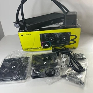 Corsair iCUE H100i Elite CAPELLIX XT Liquid CPU Kühler - zwei AF120 RGB Elite Lüfter - Bild 1 von 13