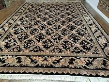 10' X 14' William Morris Rug Handmade Fine Chinese Allover Floral Wool Rug