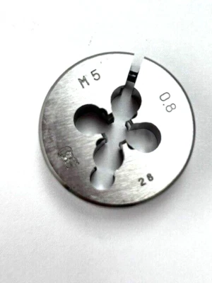M5 X 0.8  X 25mm OD METRIC HIGH SPEED STEEL ROUND ADJUSTABLE DIE - OSG 46074 - Image 1 of 4