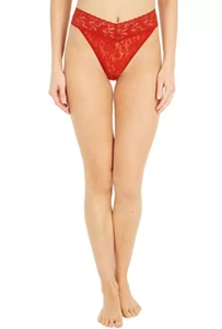 Hanky Panky L57738 Women's Red Lace Original Rise Thong One Size - Picture 1 of 3