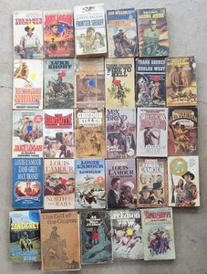 lot 33 Zane Grey MAX BRAND Luke Short LOUIS L'AMOUR Jonas Ward Western PB Books - Imagen 1 de 6
