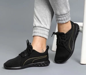 PUMA 'Carson 2 ' Black Size 6.5 Sneakers Running Shoes Athletic Lace Sport - Picture 1 of 8