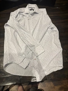 Tommy Hilfiger Shirt Mens M Blue Print Design Button Up Long Sleeve Shirt - Bild 1 von 6