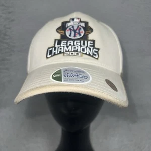 Neu mit Etikett Vintage New Era New York Yankees Kappe Mütze beige 2001 AL Champions verstellbar - Bild 1 von 9