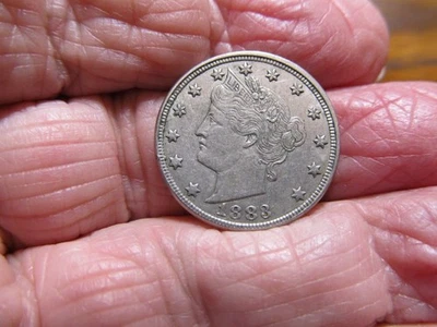 1883 Liberty Head V Nickel XF++/AU Nice Details - Image 1 of 4