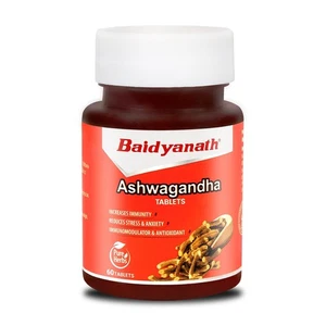 Baidyanath Ashwagandha 60 Tablets for General Wellness Helps Release Stress - Picture 1 of 8