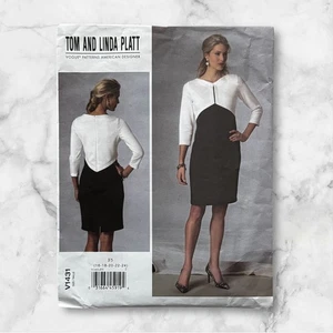 Vestido de Diseñador Vogue Patrón de Costura V1431 Tom And Platt Talla 16-24 Nuevo Sin Cortar - Imagen 1 de 3
