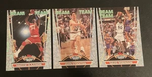 (3) 1992-93 Topps Stadium Club - Beam Team Hakeem Olajuwon Stockton Robinson - Bild 1 von 2
