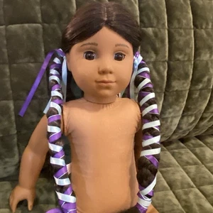 American Girl Kaya Nude 18” Doll Native American Long Black Hair Deep Brown Eyes - Picture 1 of 18