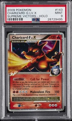 2009 POKEMON PLATINUM SUPREME VICTORS #143 CHARIZARD G LV.X-HOLO PSA 9 - Image 1 of 2