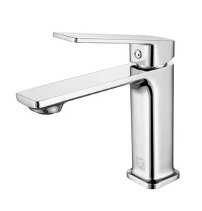 Elegant Lighting FAV-1004 Lena 1.5 GPM 1 Hole Bathroom Faucet - Chrome - Picture 1 of 12