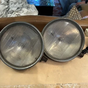 Lot of2 Chevrolet Headlight 9" Wide TWILITE Flat Glass Headlamp Bucket Housing - Picture 1 of 18