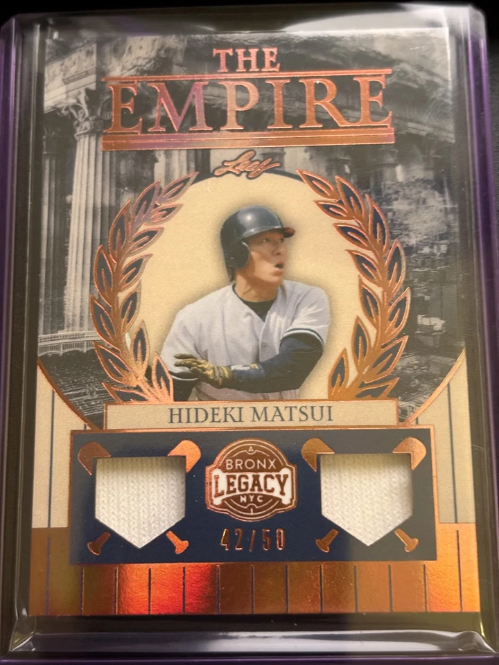 Hideki Matsui 2025 Hoja Bronx Legado El Imperio Juego Usado Memorabilia/50 Foto 1 de 1