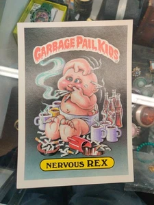 Garbage Pail Kids 1986 Nervous Rex #24 große Karte - Bild 1 von 2