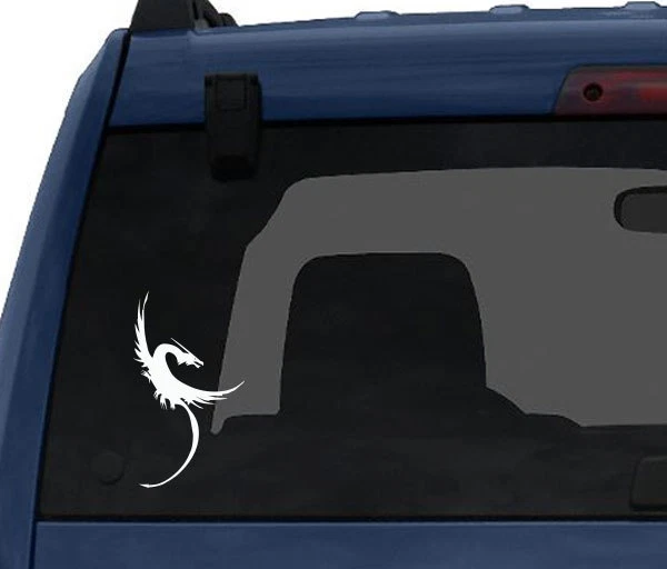 Criatura mítica - Dragón #2 heráldico alado europeo - Calcomanía de vinilo para tableta de coche Foto 1 de 1