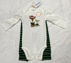 NWT CARTER'S JUST ONE YOU 9 MONTHS 17-21LB CHRISTMAS DEER 2 PIECE OUTFIT - Picture 1 of 9